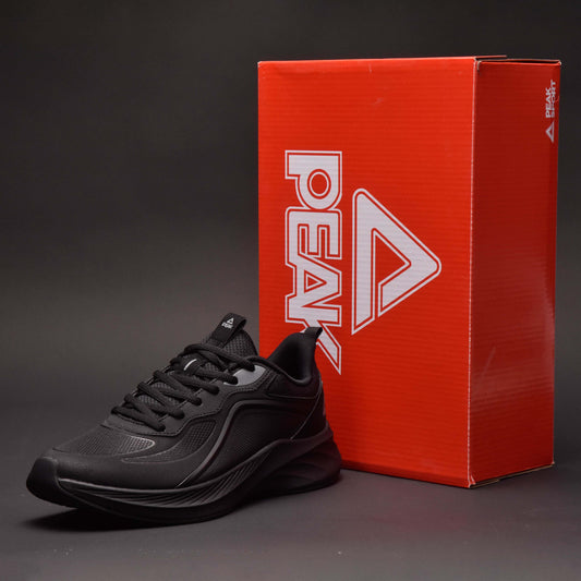 PEAK RUNNING SHOES ALL BLACK