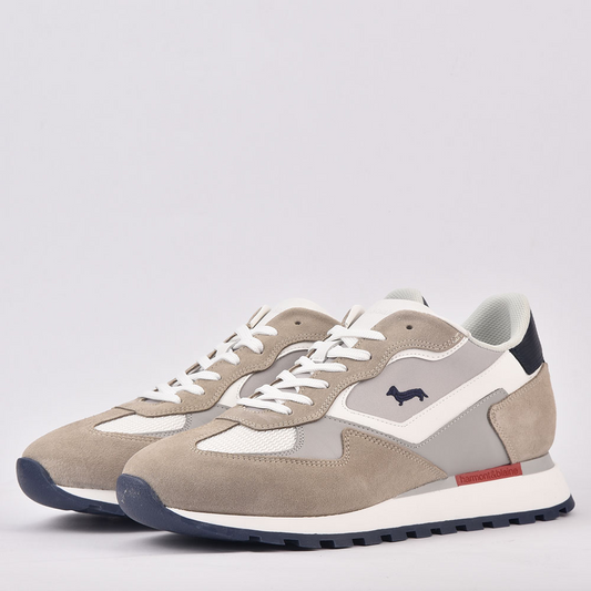 SCARPA UOMO CALF BEIGE BIANCO